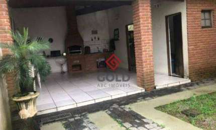 Sobrado com 3 dormitórios para alugar, 162 m² por R$ 5.617,24/mês - Vila Valparaíso - Santo André/SP
