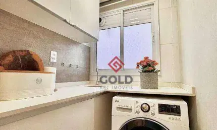 Apartamento com 2 dormitórios para alugar, 83 m² por R$ 6.206,99/mês - Jardim - Santo André/SP