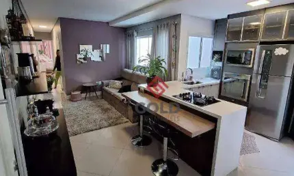 Cobertura com 3 dormitórios à venda, 140 m² por R$ 640.000,00 - Vila Valparaíso - Santo André/SP