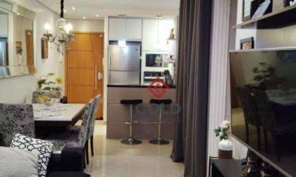 Apartamento com 2 dormitórios à venda, 56 m² por R$ 479.000,00 - Vila Valparaíso - Santo André/SP