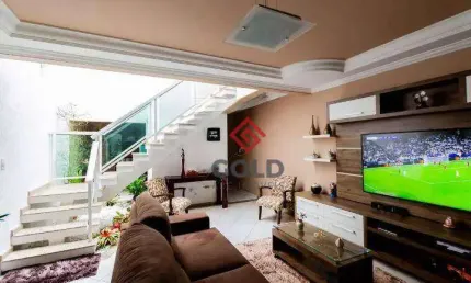 Sobrado com 3 dormitórios à venda, 118 m² por R$ 750.000 - Utinga - Santo André/SP