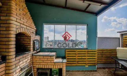 Cobertura com 2 dormitórios para alugar, 100 m² por R$ 2.832,65/mês - Parque João Ramalho - Santo André/SP