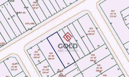 Terreno à venda, 300 m² por R$ 600.000,00 - Vila Francisco Matarazzo - Santo André/SP
