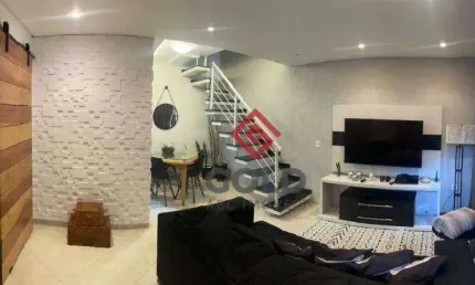 Sobrado com 3 dormitórios à venda, 123 m² por R$ 580.000,00 - Jardim Santo Antônio - Santo André/SP