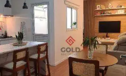Apartamento com 2 dormitórios à venda, 51 m² por R$ 350.000 - Vila Guiomar - Santo André/SP