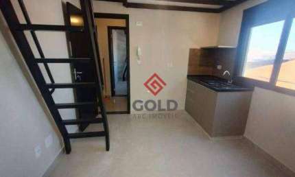 Kitnet com 1 dormitório para alugar, 21 m² por R$ 2.050,00/mês - Bangu - Santo André/SP