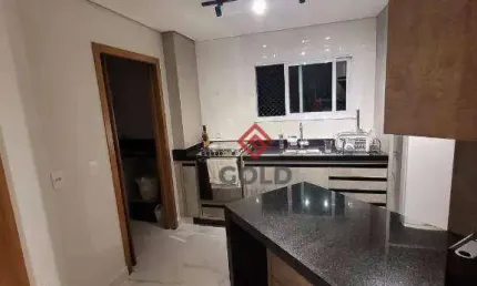 Apartamento com 3 dormitórios para alugar, 102 m² por R$ 6.362,50/mês - Jardim - Santo André/SP