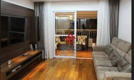 Apartamento com 3 dormitórios para alugar, 175 m² por R$ 11.046,00/mês - Jardim - Santo André/SP