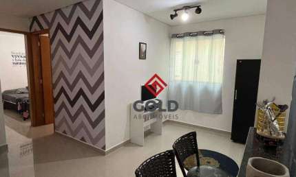 Cobertura com 2 dormitórios para alugar, 80 m² por R$ 3.060,01/mês - Vila Assunção - Santo André/SP