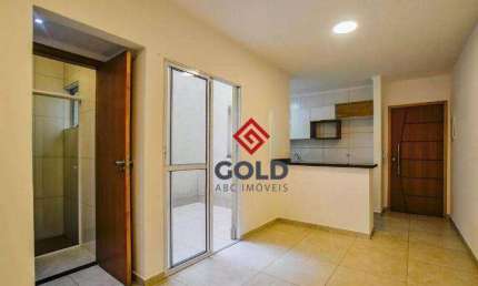 Apartamento com 2 dormitórios para alugar, 50 m² por R$ 2.404,00/mês - Vila Alice - Santo André/SP