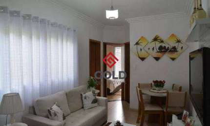 Apartamento com 2 dormitórios para alugar, 56 m² por R$ 2.661,00/mês - Vila Camilópolis - Santo André/SP