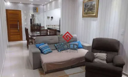 Apartamento com 3 dormitórios para alugar, 90 m² por R$ 3.438,00/mês - Parque das Nações - Santo André/SP