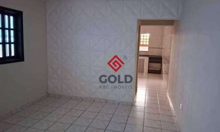 Casa com 1 dormitório para alugar, 50 m² por R$ 1.400,00/mês - Vila Feital - Mauá/SP
