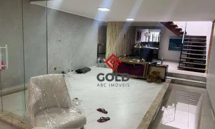 Sobrado com 3 dormitórios, 326 m² - venda por R$ 980.000,00 ou aluguel por R$ 4.666,00/mês - Parque Novo Oratório - Santo André/SP