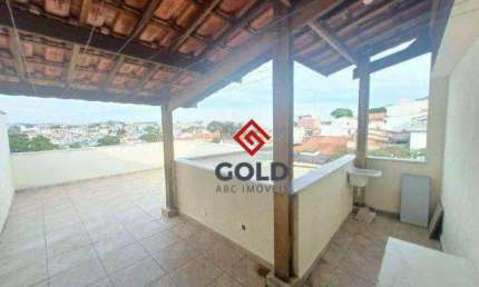 Cobertura com 2 dormitórios, 80 m² - venda por R$ 330.000,00 ou aluguel por R$ 1.975,00/mês - Vila Alzira - Santo André/SP