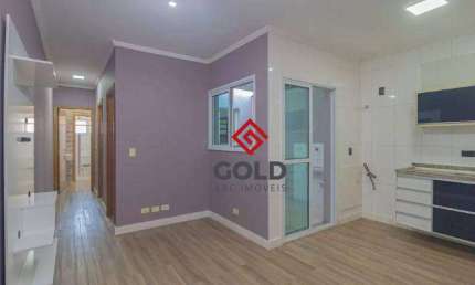 Apartamento com 2 dormitórios para alugar, 50 m² por R$ 2.285,25/mês - Vila Camilópolis - Santo André/SP