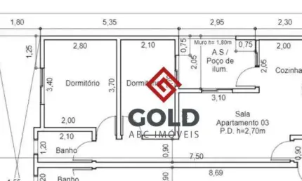 Apartamento com 2 dormitórios à venda, 54 m² por r$ 390.000,00 - parque das nações - santo andré/sp