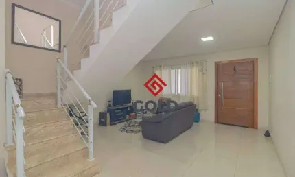 Sobrado com 3 dormitórios à venda, 181 m² por r$ 900.000 - parque erasmo assunção - santo andré/sp