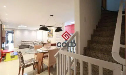 Cobertura com 3 dormitórios à venda, 210 m² por r$ 890.000,00 - campestre - santo andré/sp