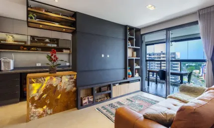 Belíssimo apartamento no Visionist Cabral 3 quartos sendo 1 suíte e 2 vagas