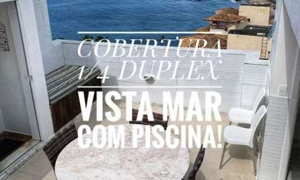 1 QUARTO DUPLEX VISTA MAR PISCINA NO RIO VERMELHO SALVADOR BA