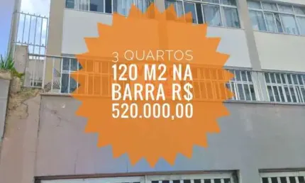 APARTAMENTO 3/4 À VENDA NA BARRA R$ 520.000,00 SALVADOR BA
