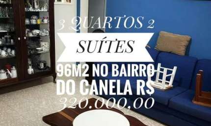3 QUARTOS 2 SUÍTES 96 M2 TÉRREO À VENDA NO CANELA SALVADOR BA