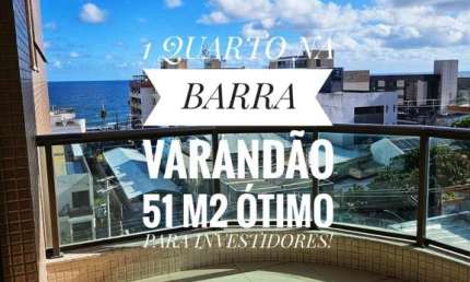 1 QUARTO 51 M2 VARANDÃO VISTA MAR R$ 790.000,00 SALVADOR BA