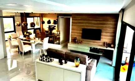 Apartamento de Luxo à Venda em Salvador-BA, Bairro Patamares: 3* SUÍTES - 166M² - Vista Clube - Mobiliado - Porteira Fechada