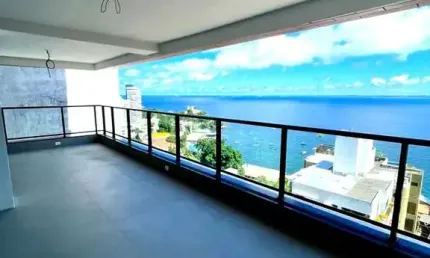 Mansão carybé: apartamento de luxo na barra, salvador-ba  3 suítes, vista mar espetacular  155m²  2 vagas de garagem  imperdível!