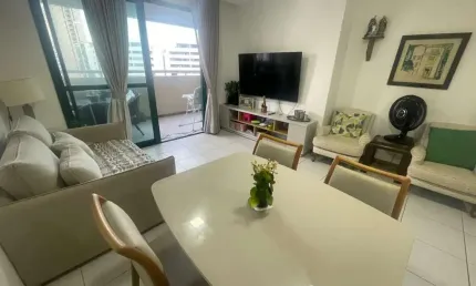 Aluguel de Apartamento Linear na Pituba, Salvador-BA: 2 quartos, 1 suíte, 1 sala, 2 banheiros, 1 vaga, 70m² - Conforto e Segurança no Hotel Mercure!
