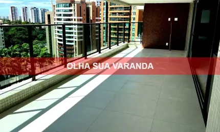 Imperdível: apartamento de luxo em alphaville i, salvador-ba - 4 quartos, 4 suítes, 204m² - infraestrutura completa!