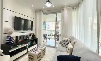 Apartamento com 3 dormitórios, 126 m² - venda por r$ 950.000,00 ou aluguel por r$ 7.000,02/mês - praia da enseada - guarujá/sp
