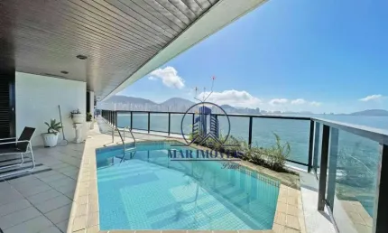 Apartamento com 4 dormitórios à venda, 400 m² por r$ 3.400.000,00 - praia das astúrias - guarujá/sp