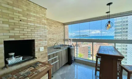 Apartamento com 3 dormitórios à venda, 124 m² por r$ 1.400.000,00 - praia da enseada - guarujá/sp