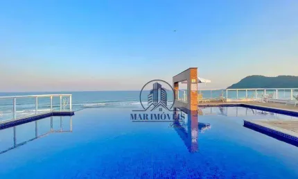 Apartamento com 2 dormitórios à venda, 130 m² por R$ 1.350.000,00 - Praia do Tombo - Guarujá/SP