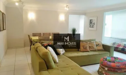 Apartamento com 4 dormitórios à venda, 190 m² no calçadão da praia de pitangueiras - guarujá/sp