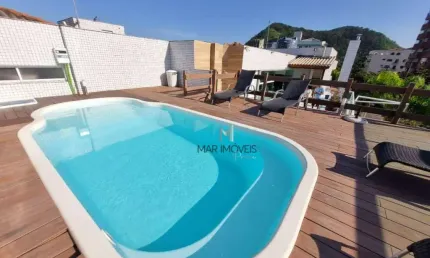 Apartamento à venda, 175 m² por r$ 949.000,00 - praia do tombo - guarujá/sp