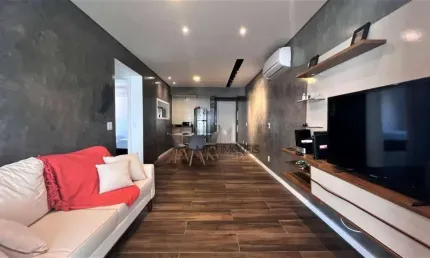Apartamento à venda no  Guarujá, na praia das Astúrias, prédio novo, varanda gourmet, 2 vagas de garagem e lazer.