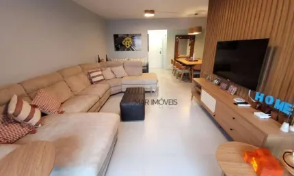 Apartamento com 3 dormitórios para alugar, 125 m² por R$ 5.500,02/mês - Pitangueiras - Guarujá/SP