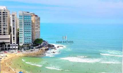 Apartamento com 3 dormitórios à venda, 155 m² frente total para o mar na praia de Pitangueiras - Guarujá/SP