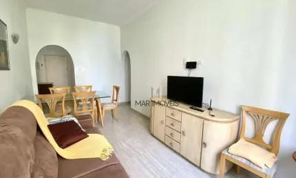 Apartamento com 2 dormitórios para alugar, 70 m² por r$ 3.200,02/mês - pitangueiras - guarujá/sp