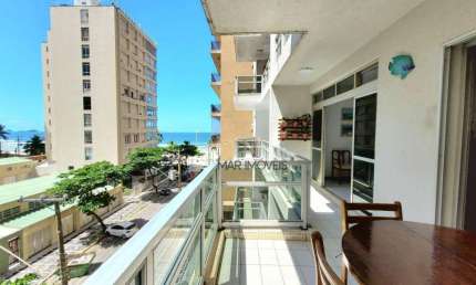 Apartamento com 3 dormitórios à venda, 140 m² Vista ao Mar - Pitangueiras - Guarujá/SP