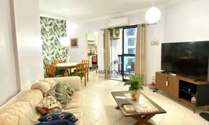 Apartamento com 2 dormitórios à venda, 75 m² por r$ 530.000,00 - pitangueiras - guarujá/sp