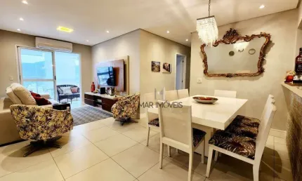 Apartamento com 3 dormitórios à venda, 96 m² por r$ 870.000,00 - praia das astúrias - guarujá/sp
