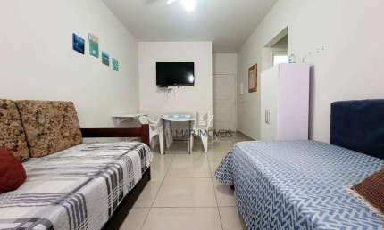 Apartamento com 1 dormitório à venda, 50 m² por R$ 298.000 - Pitangueiras - Guarujá/SP