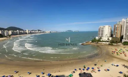 Apartamento frente total para a praia das astúrias no guarujá!