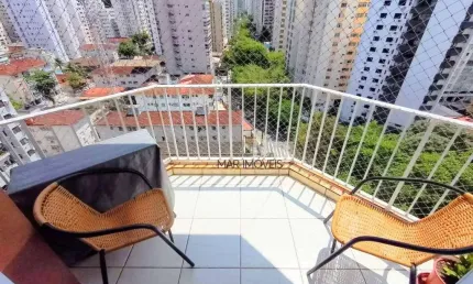Apartamento com 3 dormitórios à venda, 125 m²- Praia das Pitangueiras - Guarujá/SP