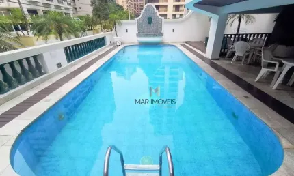 Apartamento com 3 dormitórios para alugar, 165 m²- praia das pitangueiras - guarujá/sp