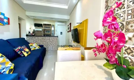 Apartamento com 1 dormitório à venda, 50 m² por R$ 375.000 - Pitangueiras - Guarujá/SP